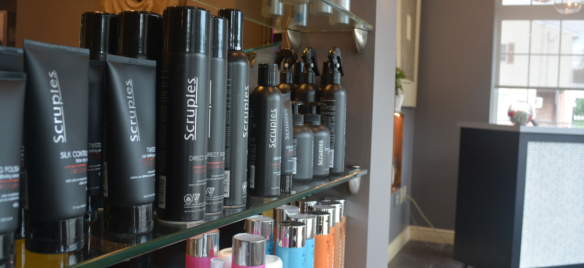 View of products on our shelves